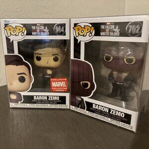 Falcon and the Winter Soldier Baron Zemo 964  & Baron Zemo 702 Funko!Pop NEW
